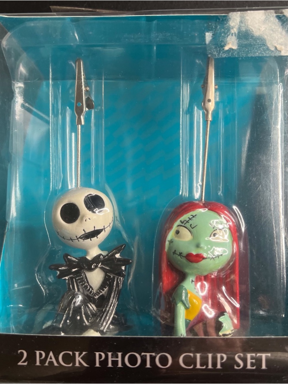 Nightmare Before Christmas 2-Pack Photo Clips - Jack Skellington & Sally
